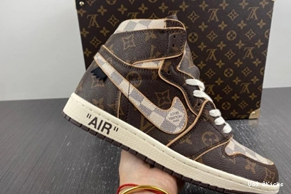 high x top Durable Air Jordan 1 107 OFF-WHITE 5424 1110